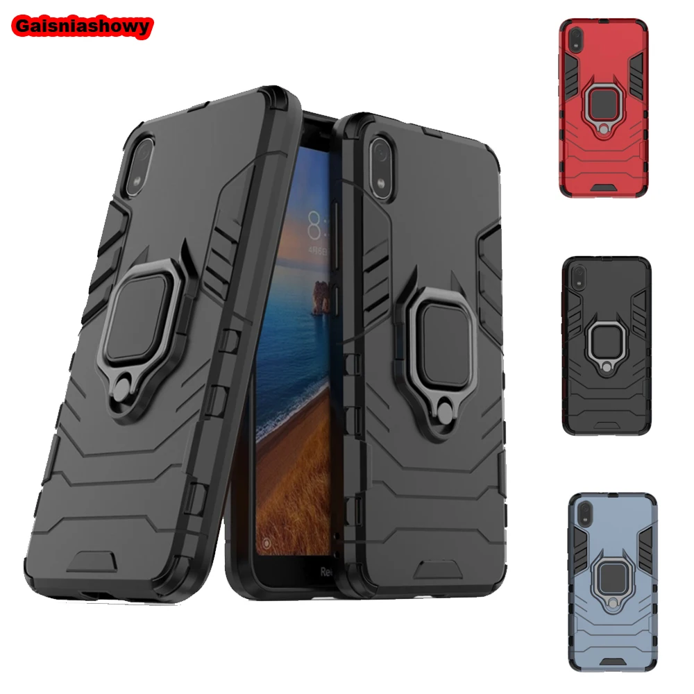 Чехол для Xiaomi Redmi 7A Kickstand Finger Ring Holder чехол 7a ударопрочный броня телефона оболочка