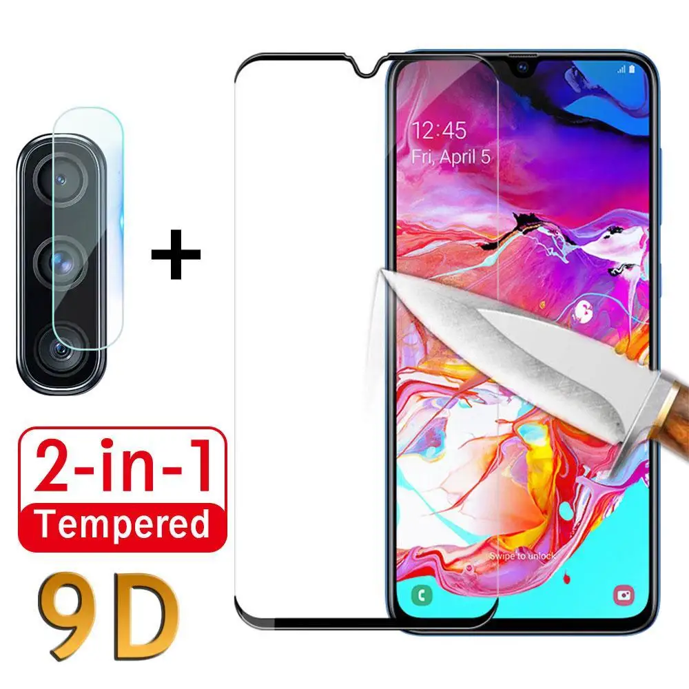 

9D Glass For Samsung A20E A50 A80 A6 A8 Plus A9 2018 Case Tempered Camera Screen Protector A30 M30 M20 M10 A 50 M A10 Full Cover