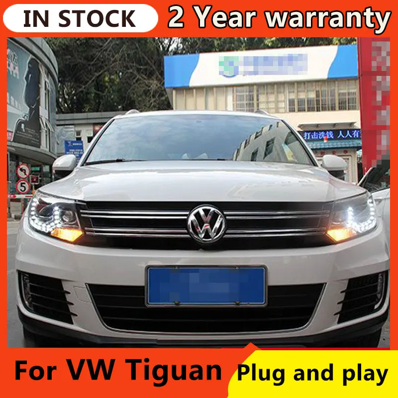 

Car Styling for VW Tiguan Headlights 2013-2016 Tiguan LED Headlight DRL Hid Head Lamp Angel Eye Bi Xenon Beam Accessories