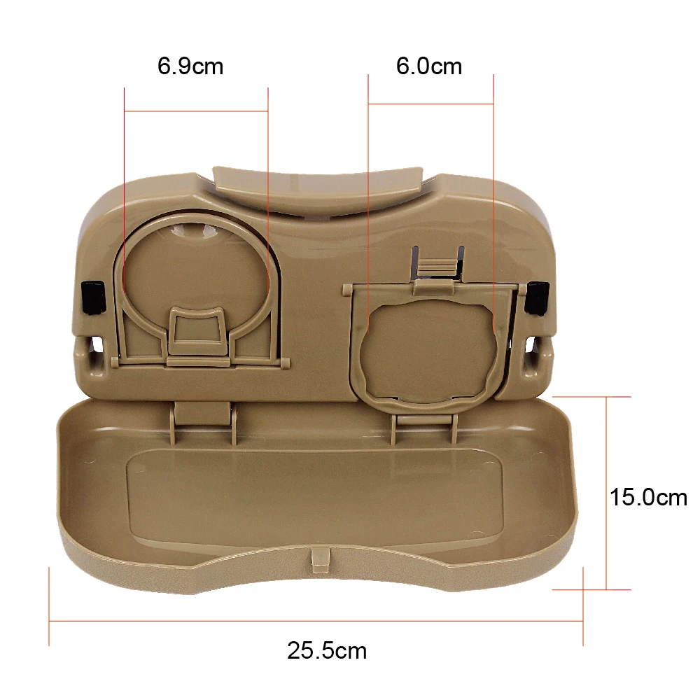 1pc Auto-Tablett für das Essen Einziehbare Auto-Tablett-Tische  360-Grad-Schwenk-Auto-Lebensmittel-Tablett mit Telefon-Schlitz und  Schwenkarm Auto-Tablett-Tisch Einstellbare T Man Jia