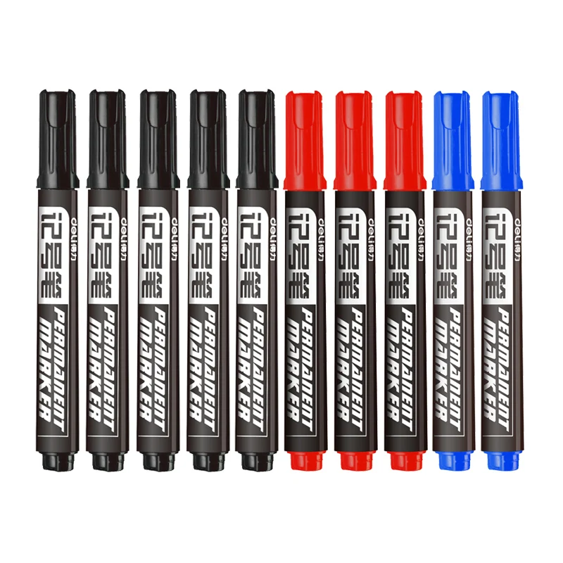 1pc/4pcs Permanent Paint Marker Pen Oily Waterproof Black Pen for Tyre Markers Quick Drying Signature Pen Stationery Supplies