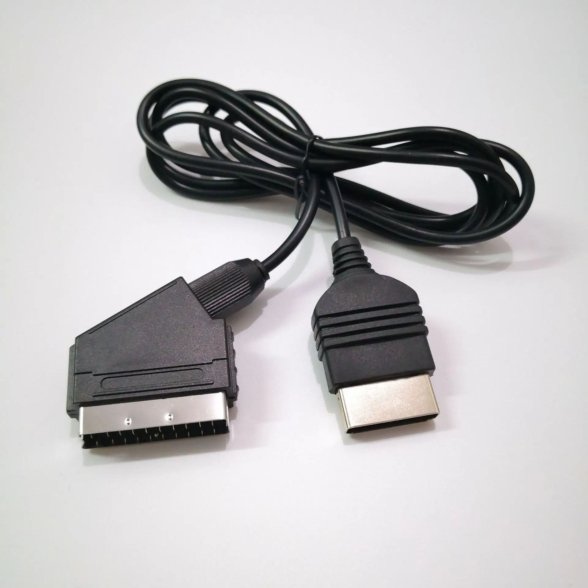 Черный 1 8 м/6 футов 24Pin RGB Scart AV кабель свинцовый Аудио Видео разъем для XBOX|Кабели| |