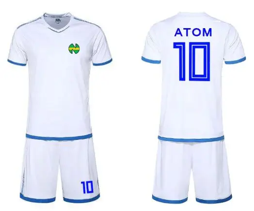 

Captain Tsubasa cosplay Jersey, Kids / men sizes,Classic cartoon football,France Oliver Atom Maillot de Foot Spain aton
