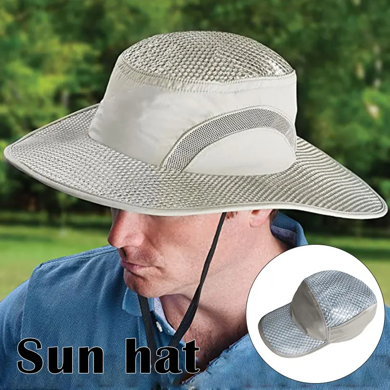 Sunscreen Cooling Hat Ice Cap Heatstroke Protection Cooling Cap Sun Hat One  Size Unisex 2023 New Arctic Hat with UV Protection - AliExpress