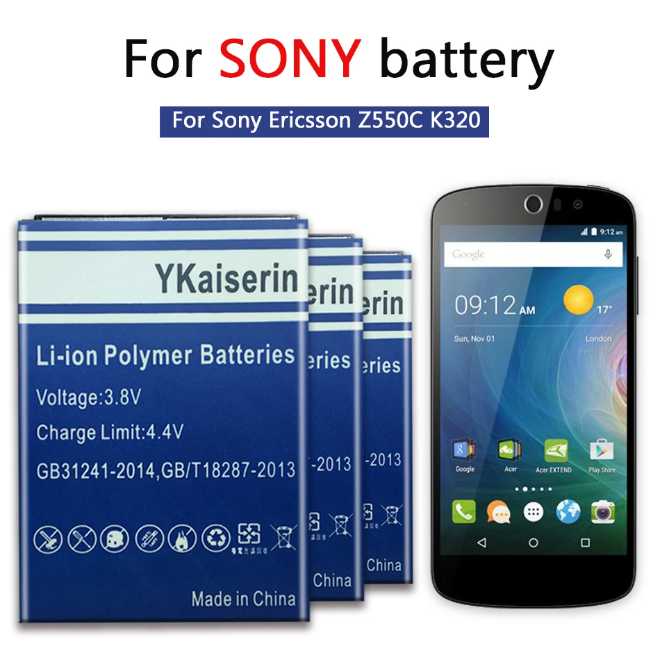 Аккумулятор BST 36 1800 мАч для Sony Ericsson J300 K510i Z550a K310 J300C X0001 Z550C K320 K310i W200 Z550i Z558 K310c K510c +