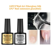 10 шт. обертка из нетканого шелка, стикер для ремонта строителя, сделай сам, советы для дома, инструмент для маникюра, аксессуары, набор для наращивания ногтей, Стекловолоконный гель