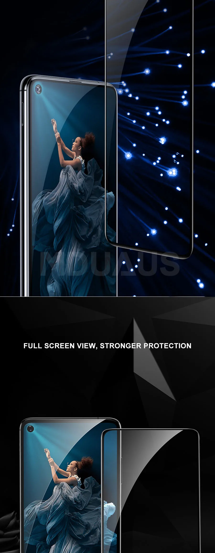 9D закаленное стекло для huawei Honor 20 10 9 8 Lite V30 V20 V10 9X 8X Защитная пленка для экрана Защитный чехол