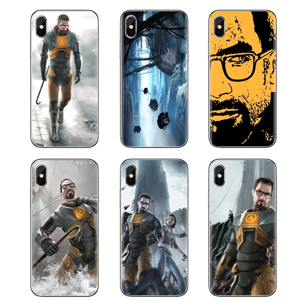 

Gordon Freeman phone wallpaper Silicone Phone Shell Covers For iPod Touch Apple iPhone 4 4S 5 5S SE 5C 6 6S 7 8 X XR XS Plus MAX