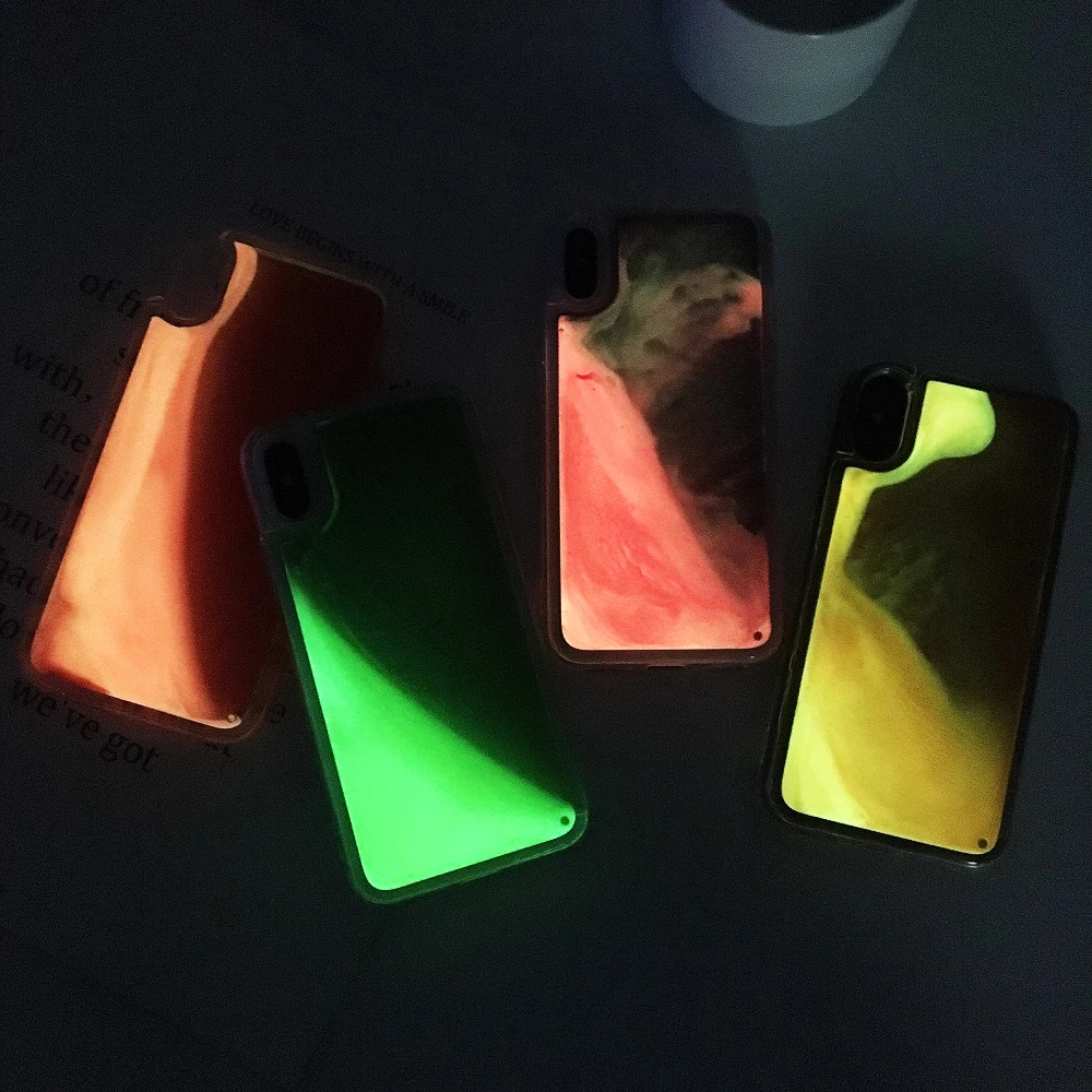 Оболочка мобильного телефона для iPhone 11pro мягкая задняя крышка жидкий силиконовый чехол для телефона неоновый светильник quickstand чехол 11pro