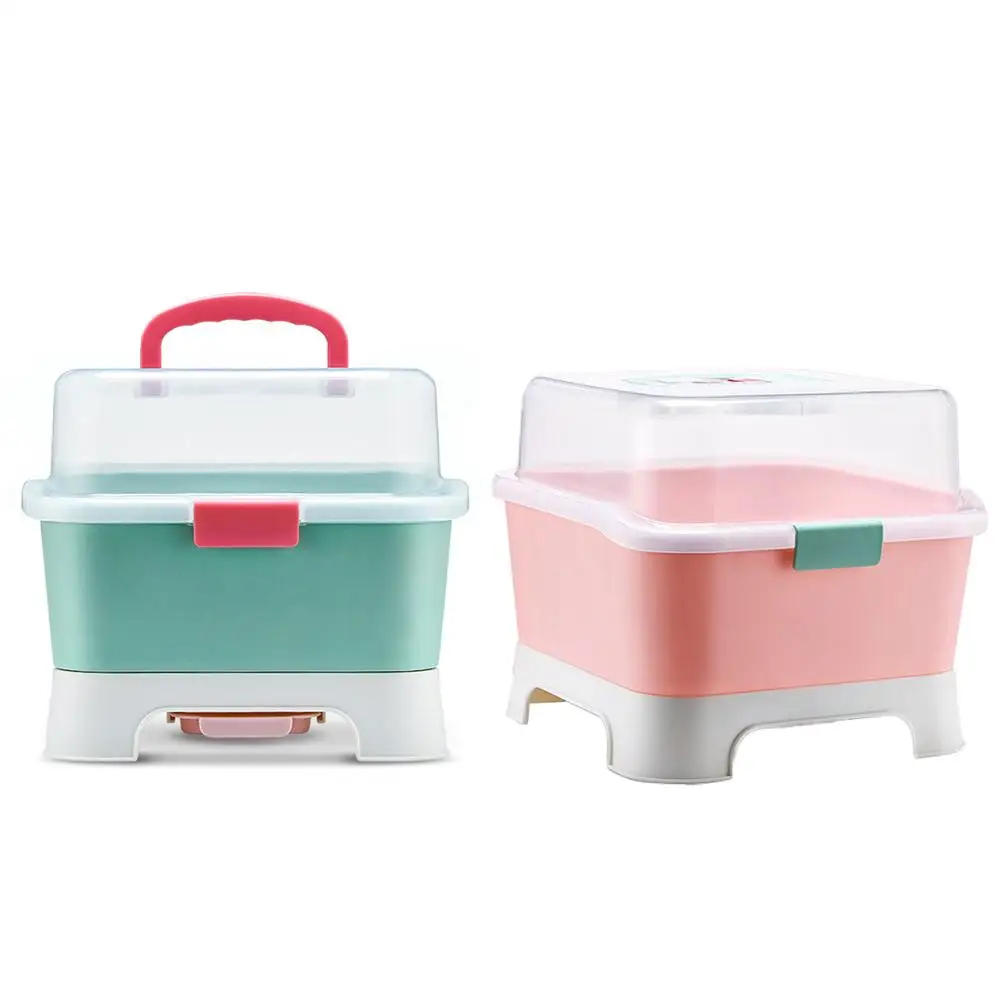 

Maternal Child Supplies Baby Bottle Storage Box Children Cutlery Storage Case Multifunctional Storage Box Large Capacity