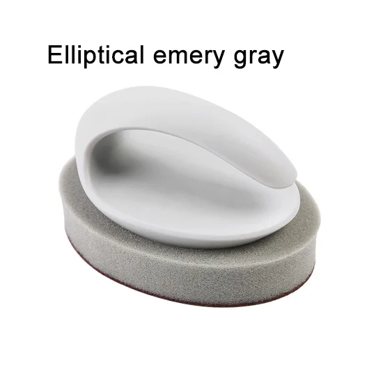 B-ellipse-gray Ручка Наждачная волшебная губка для чистки протирать волшебная губка протирать кухня очистка от загрязнения щетка чаша мытье горшок Ванная комната Чистка - Color: B-ellipse-gray