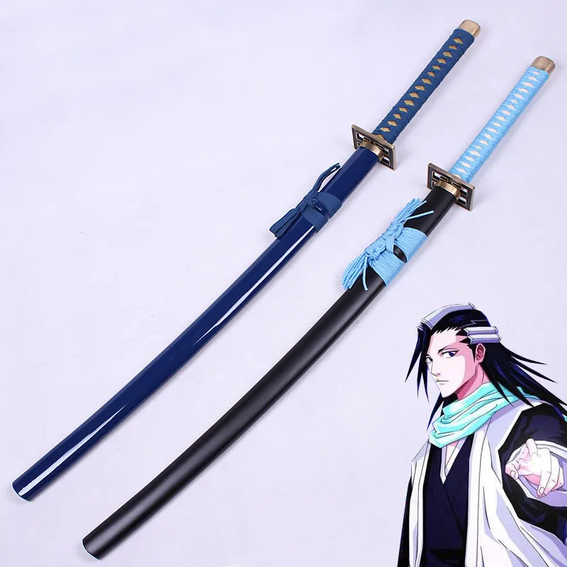 Bleach аниме косплей меч настоящая Катана из стали Byakuya Kuchiki светильник синий Senbonzakura декоративные поставки Хэллоуин косплей реквизит