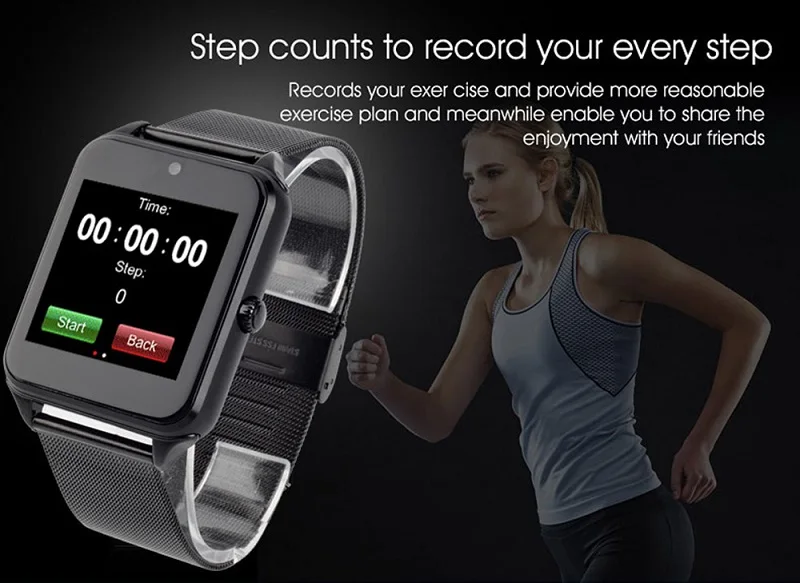 Лидер продаж Bluetooth Смарт часы Z60 для мужчин и женщин Bluetooth 2G Smartwatch Поддержка наручные часы с SIM для IOS Android с 16 Гб TF карта