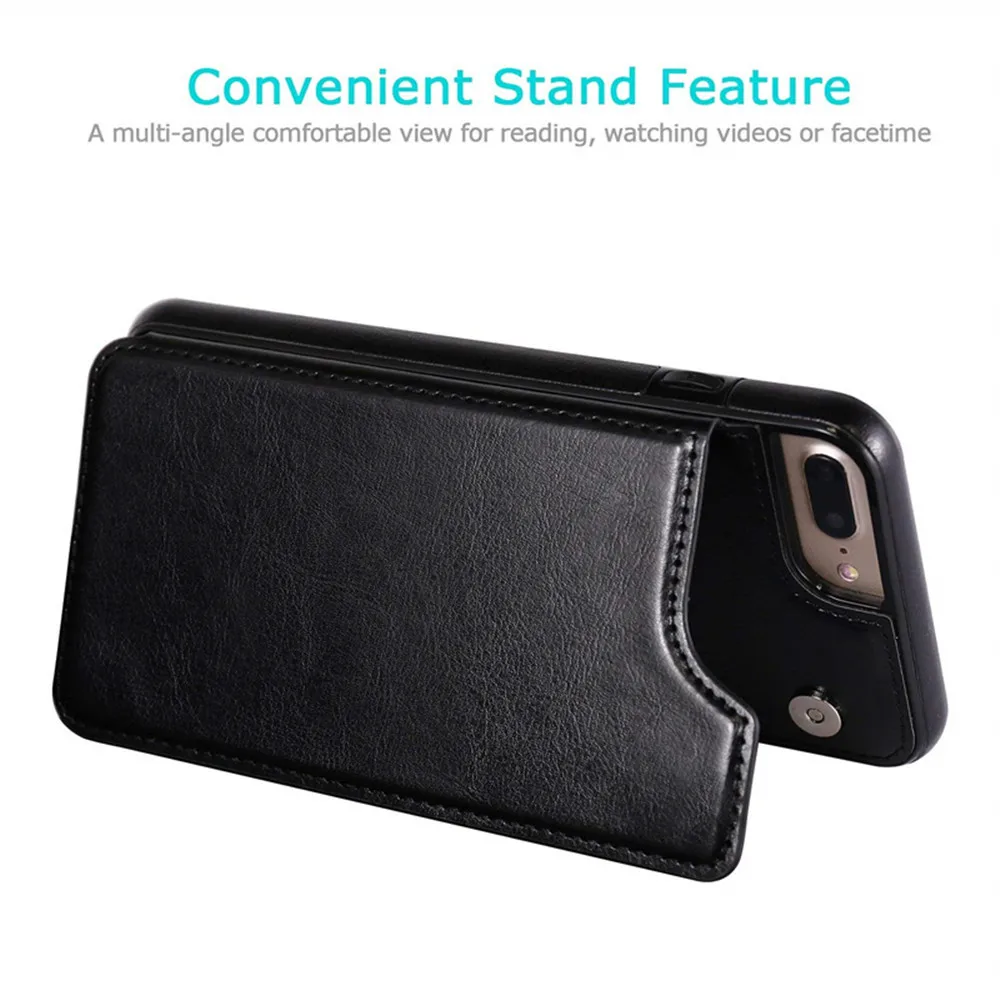 2 in 1 Unique Dual-use Card Wallet Flip Leather Phone Case For IPhone 7p/8p Shockproof Anti-scratch Lightweight Phone cover 