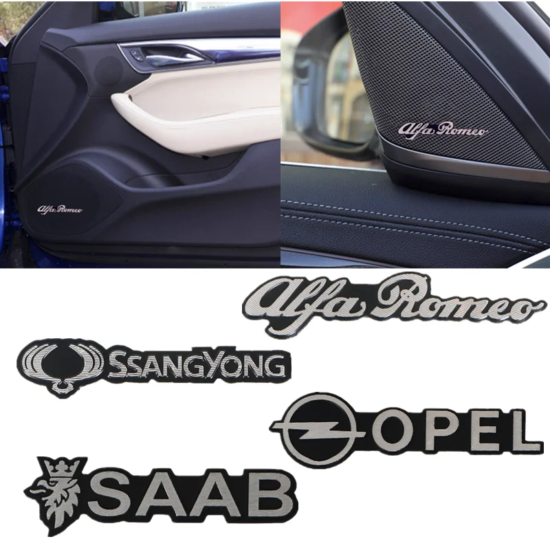 Наклейка с эмблемой для автомобильных динамиков Opel Kia Seat Nissan Chevrolet Ford Lexus Hyundai Mazda