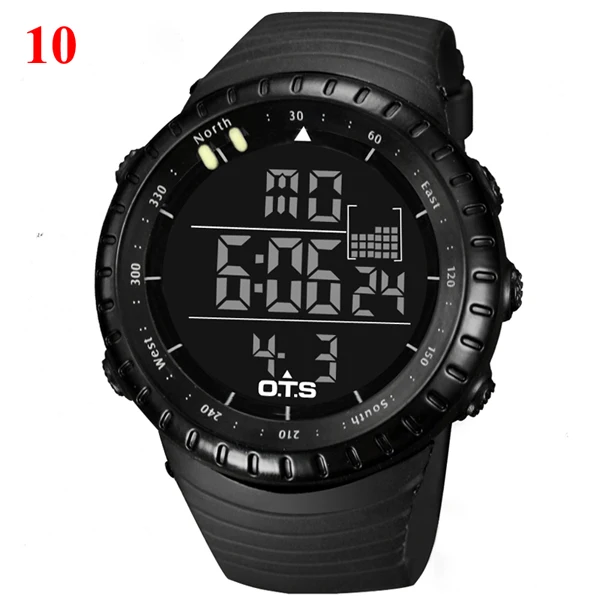 OTS Лидирующий бренд мужские часы спортивные цифровые часы для мужчин 50 м водонепроницаемые электронные часы для дайвинга для мужчин наручные часы Relogio Masculino - Цвет: 10