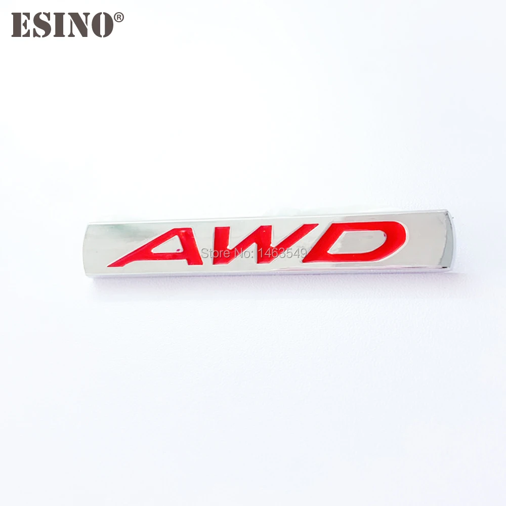 Новинка автомобильный стайлинг 3D AWD металлический хромированный цинковый сплав