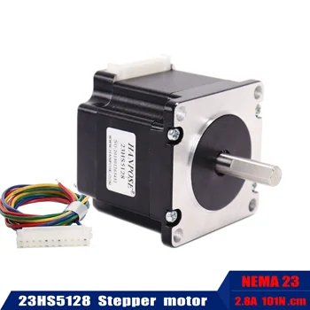 

10pcs 57 Series Motor 2.8A 4-wire 101N.cm 6.35mm 8mm 23HS5128 51mm NEMA23 stepper motor for CNC worm wheel edging machine