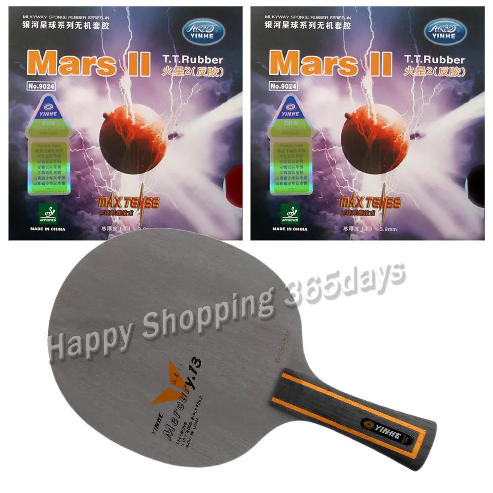 Pro Table Tennis Combo Racket Yinhe Mercury.13 Y 13 Blade with 2pieces ...