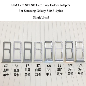 

50pcs/lot For Samsung Galaxy S10 S10plus Single Dual SIM Card Slot SD Card Tray Holder Adapter
