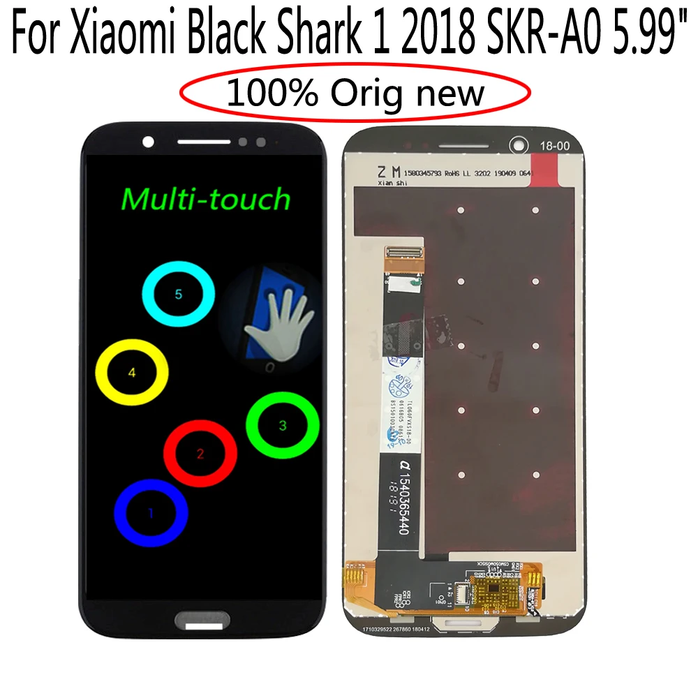 Shyueda Orig для Xiaomi Black Shark 1 2018 SKR A0 HO 5 99 &quotЖК дисплей с сенсорным экраном и