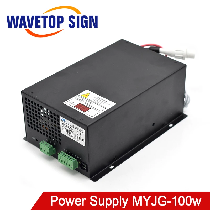 WaveTopSign MYJG-100w CO2 лазерный источник питания для лазерной гравировки резки |