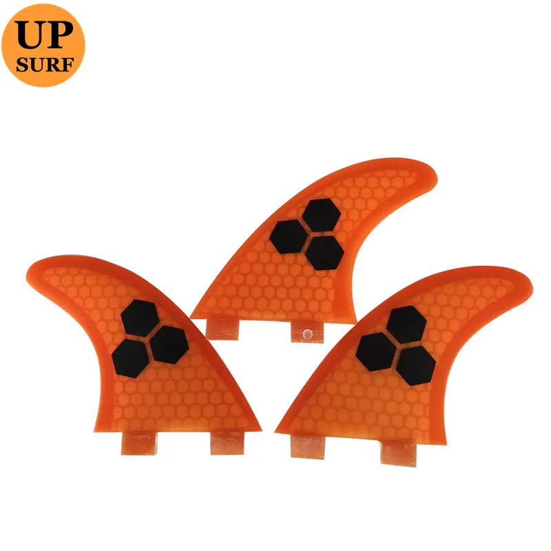 UPSURF FCS Fins Hot Sale Double Tabs M Fins Honeycomb Fin High Quality Surfing Fin Yellow/Blue/Grey/Green/Orange Color