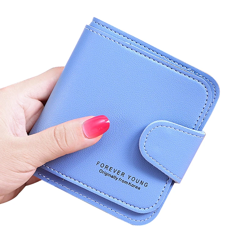 

2020 Women Wallet Multi-card Position Card Holder Short Hasp Coin Purse for Travel Female Wallet PU Leather Fresh Purse Clutch