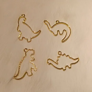 

Popular5pcs/lot Dinosaur Charm UV Epoxy Resin Jewelry Tools Jewelry Accessories Resin Bezel Pendants Jewelry Making