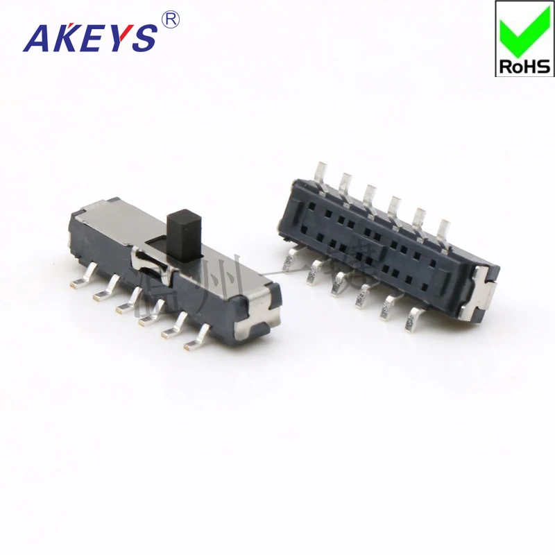 15 шт. MST 42D01 MINI slide switch 4P2T SMD SMT 12 контактный 2 позиционный мини переключатель микро