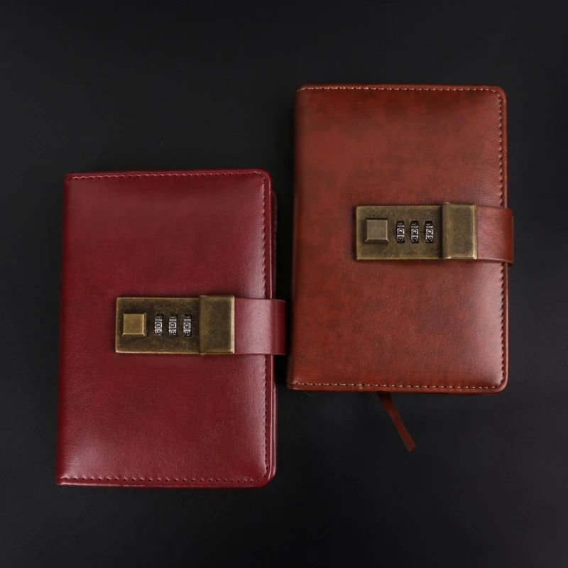 

Vintage Retro A7 Codebook Journal Diary With Password Lock For Office School Use AXYF