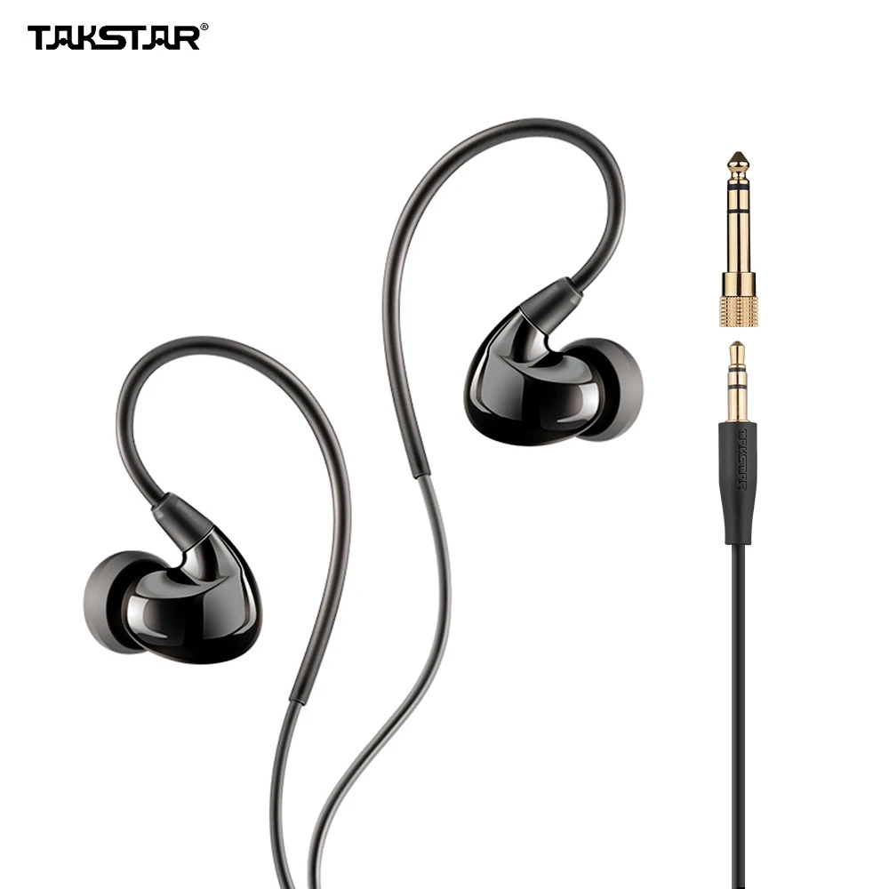

TAKSTAR TS-2260 In Ear Headphones Wired Noise Cancelling Earbuds with 6.3mm Interface Adapter for Recording Monitoring Music