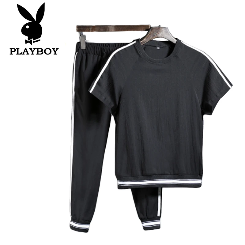 Playboy tide Мужская молодежная хлопковая тонкая дышащая удобная летняя футболка с