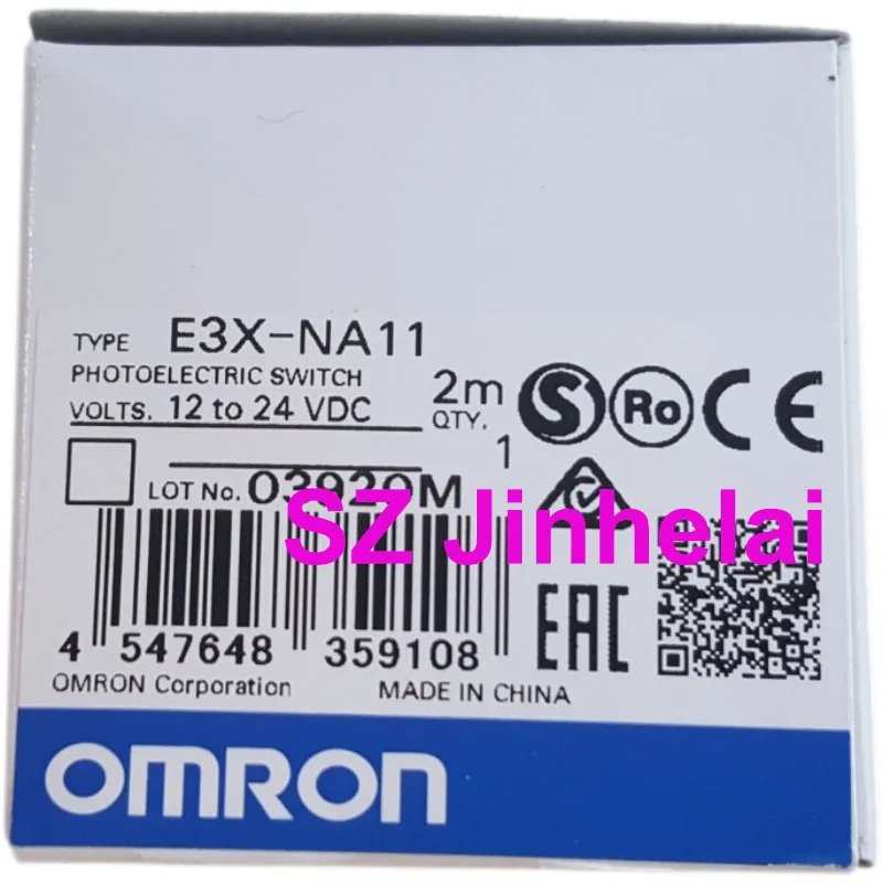 Оригинальный фотоэлектрический Переключатель OMRON E3X-NA11 12-24 В постоянного тока 2 м |