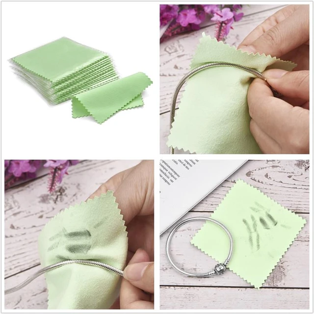 50 Pcs/lot Silver Jewelry Cleaning Cloth Polishing Cloth Silver Ornaments  Cloth Wipe Useful Jewelry Tools - AliExpress