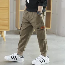 

Children Cargo Pants Boy Sports Pants Big Boy Trousers Autumn Teenage Toddler Kids Trousers for Boys Clothes 3-12 Year