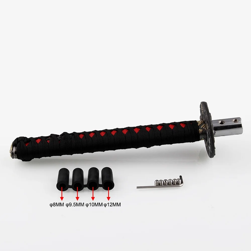 Universal 200MM/300MM JDM Katana Samurai Sword Shift Knob Shifter With Adapters Gear Shift knob car accessories