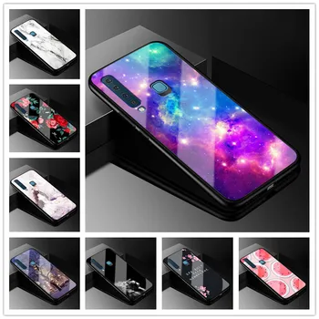 

For Samsung A9 2018 Case Tempered Glass Hard Case For Samsung Galaxy A9 2018 Case A 9 9A Silicon Bumper A9S Protective
