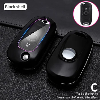 Carbon Fiber Car Smart Key Cover Case For Buick VERANO ENCORE GX GL6 Car Key Protect Shell 2018 2019 2020 2021Accessories