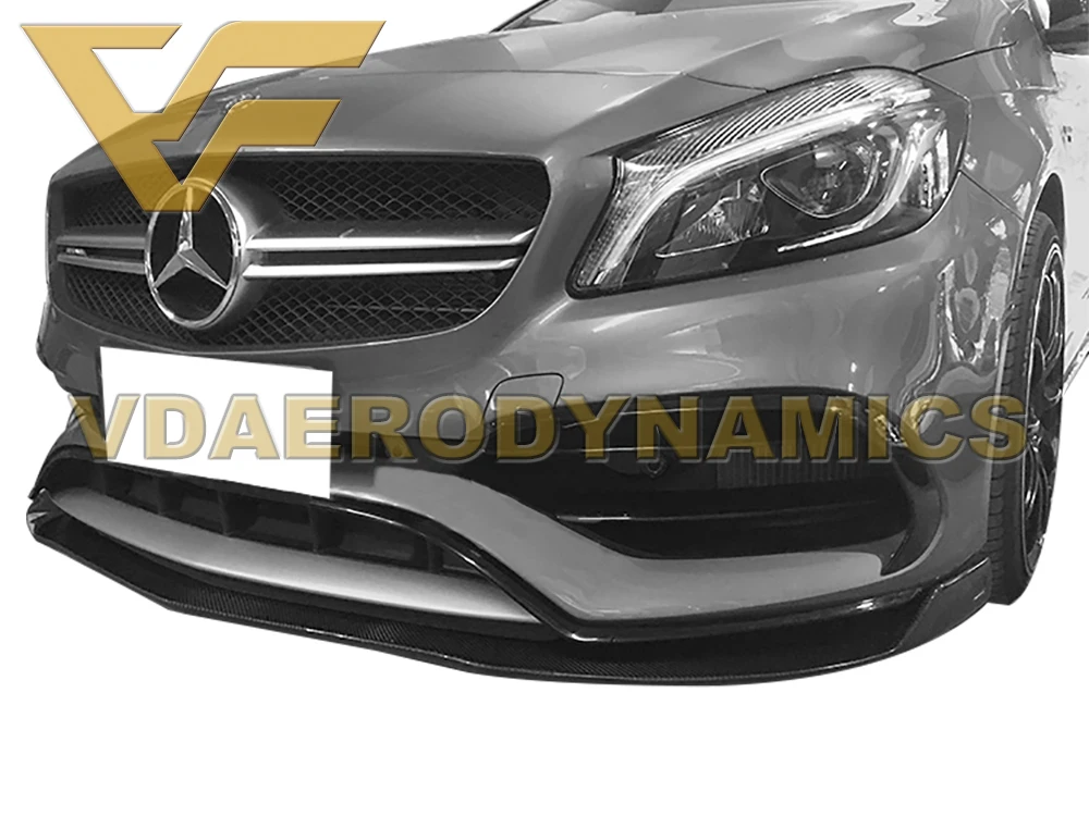 Подходит для 2012 2018 BEZ W176 A250 A260 A45 VAD RZ углеродное волокно передняя губа разделитель