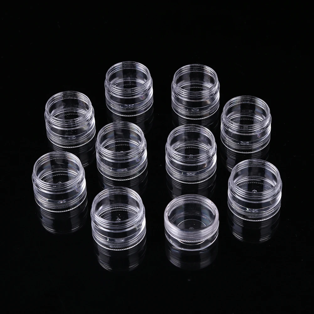 10 Pcs/Column Round Stackable Jars &Mini Ink Blending 10 pcs Round Foams for DIY Scrapbooking Wholesale Refills Foams