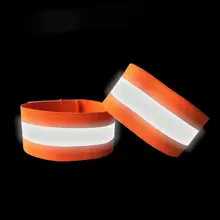 2 шт./компл. светоотражающий, безопасный ремешок Регулируемый наручные ног лодыжки на ремне Предупреждение пояса браслет ночного безопасности дорожного движения