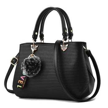 

2020 NEW Women Leather Handbags Casual Tote Bags Crossbody Bag TOP-handle Bag with Tassel Luxury Handbags Women Bags Designer