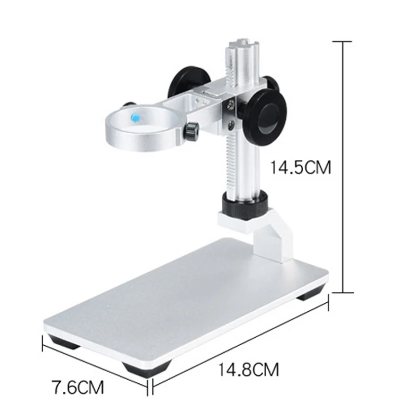 Fixing Tool for Digital Microscopes for Electron Microscopes Microscope Accessory 32-34mm Aluminum Alloy Microscope Bracket Black Metal Adjustable Microscope Stand Fixing Tool for Digital Microscopes for Electron Microscopes Microscope Accessory 32-34mm Aluminum Alloy Microscope Bracket Black Metal Adjustable Microscope Stand