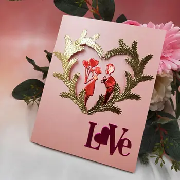 

Love Heart Wheat Ear Cutting Dies Pine Branches Stencil for DIY Scrapbooking Paper Card Decorative Craft Embossing Die 2020