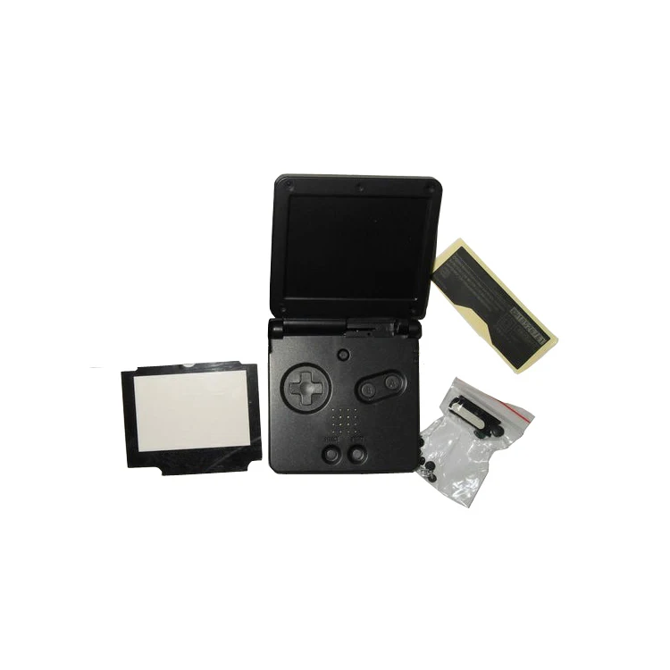 OSTENT полный корпус Оболочка Чехол Замена для nintendo GBA SP Gameboy Advance SP - Цвет: Черный