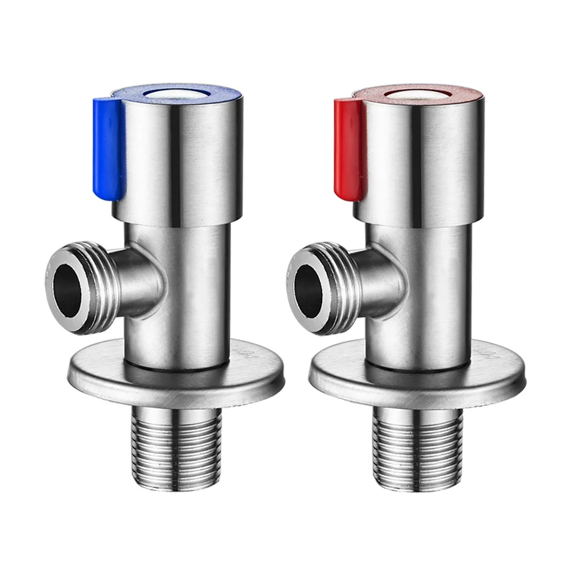 

MTTUZK G1/2" 304 stainless steel angle valve thickened toilet water Stop valve hot and cold filling valves