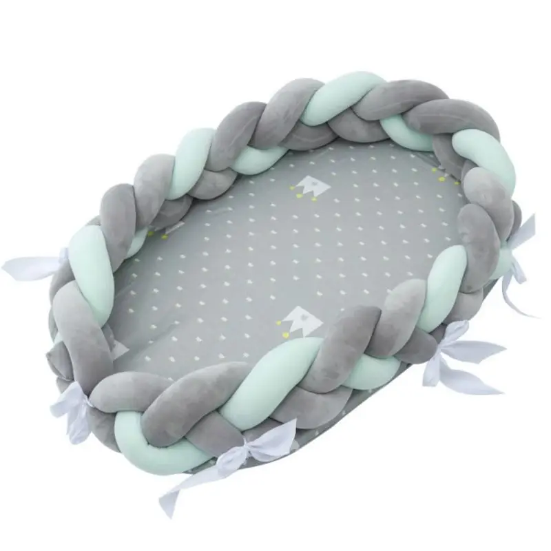 Детская кроватка для кровати портативный детский шезлонг для новорожденной кроватки дышащее гнездо для сна