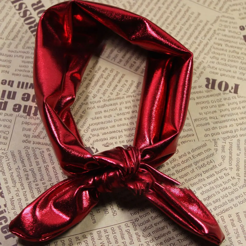 

2018 New Baby Girls Rabbit Bow Ear Hairband Headband Turban Knot Tie Head Wraps For Girls Headwear Hair Accessories 5 Colors