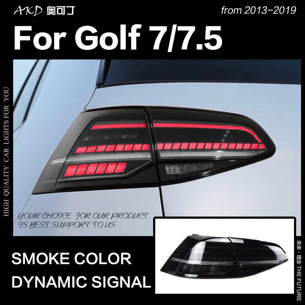  AKD Car Styling for VW Golf 7 Tail Lights 2013-2017 Golf7 Mk7 LED Tail Lamp LED DRL Dynami Signal B - 32502102227
